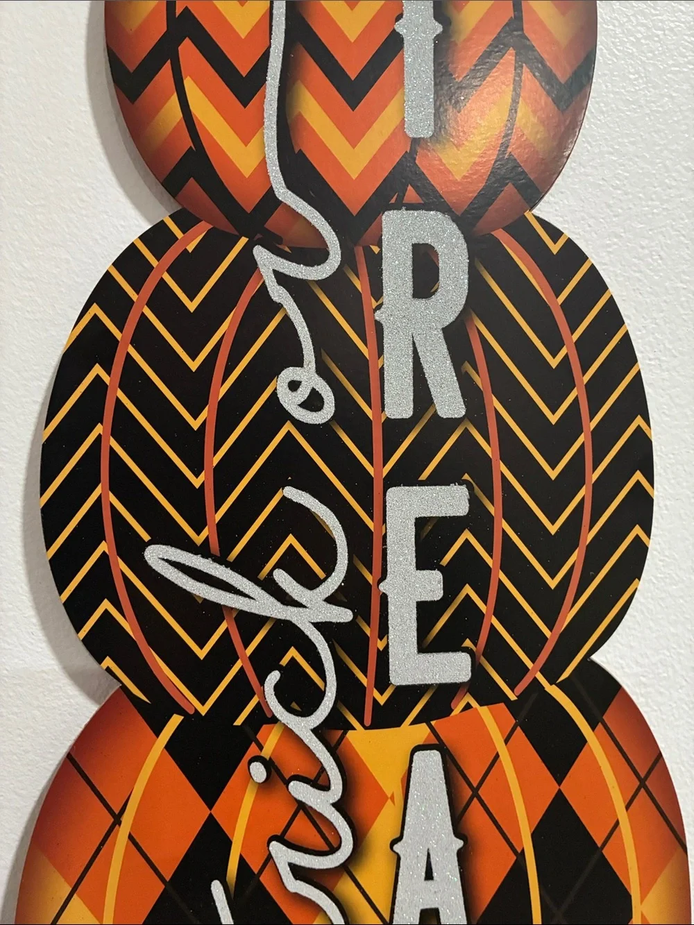NWT- 24” Stunning- Triple Stacked Pumpkin 